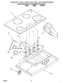 03 - Burner Box, Gas Valves, And Switches parts for Kitchenaid Cooktop KGCT365BAL0 from AppliancePartsPros.com