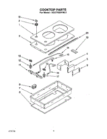 02 - Section parts for Kitchenaid Cooktop KGCT025YBL0 from AppliancePartsPros.com