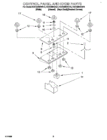 02 - Control Panel And Knob parts for Kitchenaid Cooktop KGCG260SOB3 from AppliancePartsPros.com