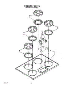 03 - Cooktop Parts parts for Kitchenaid Cooktop KGCS100SWH1 from AppliancePartsPros.com
