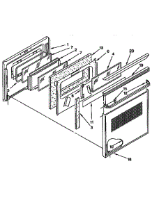 Door And Drawer parts for Kitchenaid Cooktop KDDT07BAL0 from AppliancePartsPros.com