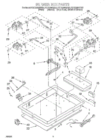 04 - Burner Box parts for Kitchenaid Cooktop KGCG260SWH5 from AppliancePartsPros.com