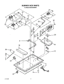 04 - Burner Box parts for Kitchenaid Cooktop KGCG260SBC2 from AppliancePartsPros.com