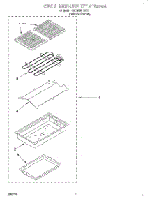 05 - Grill Module Kit 4179094, Lit / Optional parts for Kitchenaid Cooktop KECM860TBC1 from AppliancePartsPros.com