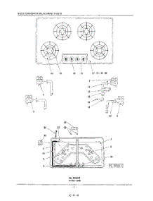 02 - Burner parts for Kitchenaid Cooktop KGCG2240 from AppliancePartsPros.com