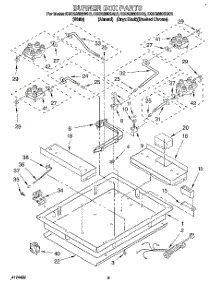 04 - Burner Box parts for Kitchenaid Cooktop KGCG260SWH3 from AppliancePartsPros.com