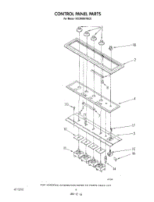 05 - Control Panel parts for Kitchenaid Cooktop KECM860TBC0 from AppliancePartsPros.com