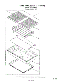 06 - Grill Module Kit parts for Kitchenaid Cooktop KECM860TBC0 from AppliancePartsPros.com