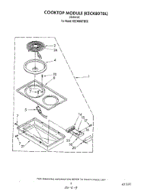 08 - Cooktop Module parts for Kitchenaid Cooktop KECM860TBC0 from AppliancePartsPros.com