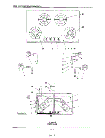 02 - Burner parts for Kitchenaid Cooktop KGCG220SBC0 from AppliancePartsPros.com
