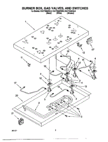 02 - Section parts for Kitchenaid Cooktop KGCT366EAL0 from AppliancePartsPros.com