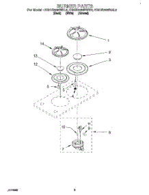 02 - Burner Parts parts for Kitchenaid Cooktop KGCR025BAL3 from AppliancePartsPros.com