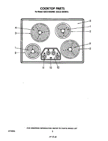 Parts parts for Kitchenaid Cooktop KECS-1040WH from AppliancePartsPros.com