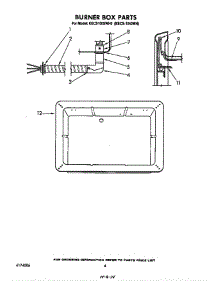 Parts parts for Kitchenaid Cooktop KECS-1040WH from AppliancePartsPros.com