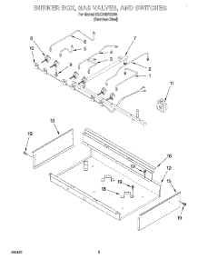 02 - Burner Box, Gas Valves, Switches parts for Kitchenaid Cooktop KGCP467HSS0 from AppliancePartsPros.com