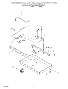 02 - Section parts for Kitchenaid Cooktop KGCT055GBL1 from AppliancePartsPros.com