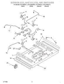 02 - Section parts for Kitchenaid Cooktop KGCT366GAL1 from AppliancePartsPros.com