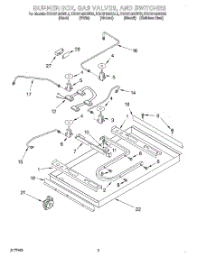 02 - Burner Box, Gas Valves, And Switches parts for Kitchenaid Cooktop KGCS105GAL2 from AppliancePartsPros.com