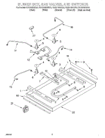 02 - Burner Box, Gas Valves, And Switches parts for Kitchenaid Cooktop KGCS105GAL0 from AppliancePartsPros.com