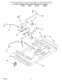 02 - Section parts for Kitchenaid Cooktop KGCT305GWH0 from AppliancePartsPros.com