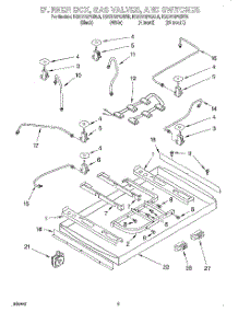 02 - Burner Box, Gas Valves, And Switches parts for Kitchenaid Cooktop KGCS127GBL0 from AppliancePartsPros.com