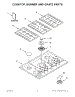 01 - Cooktop, Burner And Grate Parts