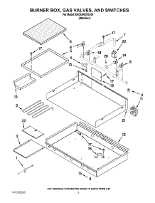 02 - Burner Box, Gas Valves, And Switches parts for Kitchenaid Cooktop KGCU463VSS00 from AppliancePartsPros.com