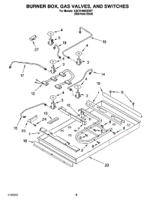 02 - Burner Box, Gas Valves, And Switches, Optional Parts parts for Kitchenaid Cooktop KGCS166GSS07 from AppliancePartsPros.com