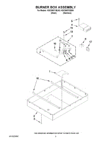 02 - Burner Box Assembly parts for Kitchenaid Cooktop KGCD807XBL00 from AppliancePartsPros.com