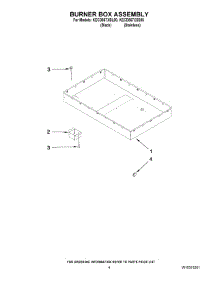03 - Burner Box Assembly parts for Kitchenaid Cooktop KECD867XBL00 from AppliancePartsPros.com