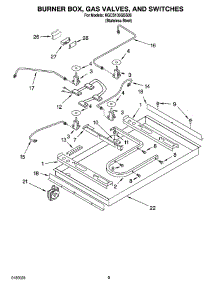 02 - Burner Box, Gas Valves, And Switches, Optional Parts parts for Kitchenaid Cooktop KGCS105GSS08 from AppliancePartsPros.com