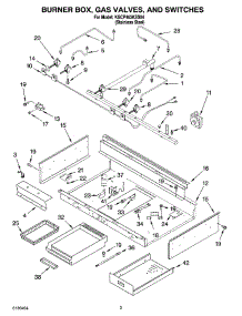 02 - Burner Box, Gas Valves, And Switches, Optional Parts parts for Kitchenaid Cooktop KGCP463KSS04 from AppliancePartsPros.com
