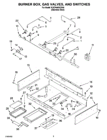 02 - Burner Box, Gas Valves, And Switches, Optional Parts parts for Kitchenaid Cooktop KGCP462KSS04 from AppliancePartsPros.com
