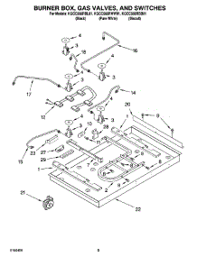02 - Burner Box, Gas Valves, And Switches, Optional Parts parts for Kitchenaid Cooktop KGCC566RWW01 from AppliancePartsPros.com