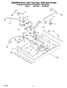 02 - Burner Box, Gas Valves, And Switches, Optional Parts parts for Kitchenaid Cooktop KGCC506RBL01 from AppliancePartsPros.com