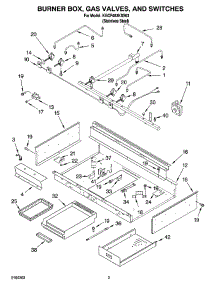 02 - Burner Box, Gas Valves, And Switches, Optional Parts parts for Kitchenaid Cooktop KGCP463KSS03 from AppliancePartsPros.com