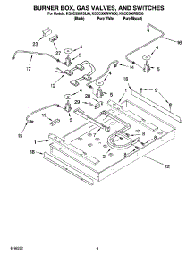 02 - Burner Box, Gas Valves, And Switches, Optional Parts parts for Kitchenaid Cooktop KGCC506RBL00 from AppliancePartsPros.com