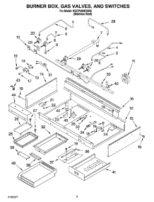 02 - Burner Box, Gas Valves, And Switches, Optional Parts parts for Kitchenaid Cooktop KGCP484KSS03 from AppliancePartsPros.com