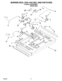 02 - Burner Box, Gas Valves, And Switches, Optional Parts parts for Kitchenaid Cooktop KGCS105GSS07 from AppliancePartsPros.com