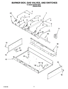 02 - Burner Box, Gas Valves, And Switches parts for Kitchenaid Cooktop KGCP467JSS05 from AppliancePartsPros.com