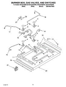 02 - Burner Box, Gas Valves, Switches, And Parts Not Illustrated parts for Kitchenaid Cooktop KGCS105GSS06 from AppliancePartsPros.com