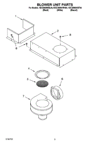 02 - Blower Unit Parts, Miscellaneous Parts parts for Kitchenaid Cooktop KECD805HWH04 from AppliancePartsPros.com