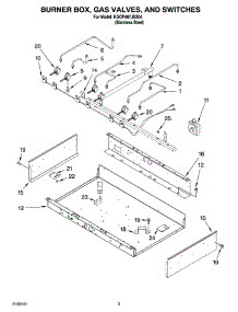 02 - Burner Box, Gas Valves, And Switches parts for Kitchenaid Cooktop KGCP467JSS04 from AppliancePartsPros.com