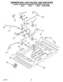 02 - Burner Box, Gas Valves, And Switches parts for Kitchenaid Cooktop KGCS166GBT3 from AppliancePartsPros.com