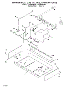 02 - Burner Box, Gas Valves, And Switches parts for Kitchenaid Cooktop KGCV465MMT00 from AppliancePartsPros.com