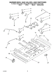 02 - Burner Box, Gas Valves, And Switches parts for Kitchenaid Cooktop KGCS127GBL2 from AppliancePartsPros.com