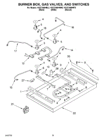 02 - Section parts for Kitchenaid Cooktop KGCC566HWH2 from AppliancePartsPros.com