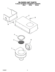 02 - Blower Unit Parts, Optional Parts parts for Kitchenaid Cooktop KECD865HWH3 from AppliancePartsPros.com