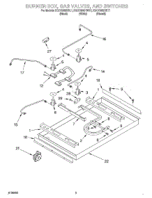 02 - Section parts for Kitchenaid Cooktop KGCC505HBL1 from AppliancePartsPros.com