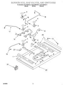02 - Section parts for Kitchenaid Cooktop KGCC566HBT1 from AppliancePartsPros.com